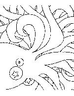 Abstract Octopus Coloring Page
