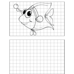 Big Eyed Fish Drawing