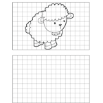 Sheep with Bell Drawing