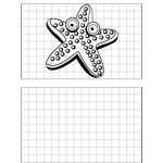 Surprised Starfish Drawing