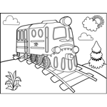 Train and Railroad Track