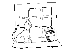 Cat in the Window Coloring Page