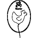 Balloon Rooster Chinese Zodiac Coloring Page
