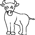 Whimsical Ox Chinese Zodiac Coloring Page