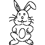 Whimsical Rabbit Chinese Zodiac Coloring Page