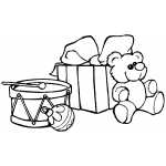 Drum Bear And Gift