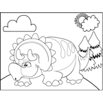 Drowsy Triceratops