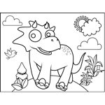 Running Triceratops