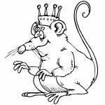 Rat King With Crown