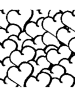 Heart Cluster Coloring Page