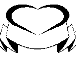 Heart and Banner Coloring Page