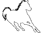 Race Horse Coloring Page