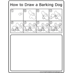 How to Draw Barking Dog