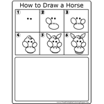 How to Draw Basic Horse