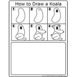 How to Draw Climbing Koala