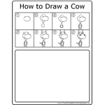 How to Draw Cute Cow