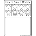 How to Draw Cute Monkey