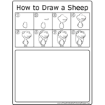 How to Draw Cute Sheep