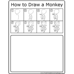 How to Draw Eating Monkey
