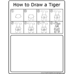How to Draw Pouncing Tiger