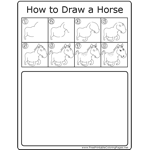 How to Draw Running Horse