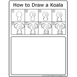 How to Draw Standing Koala