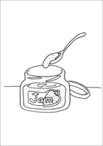 Jar Of Jam And Spoon
