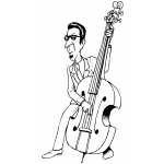 Bass Player In Glasses