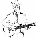 Guitarist In Cowboy Hat