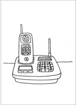 Cordless Telephone And Stand