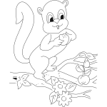 Squirrel Eats Tree Fruit