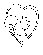 Squirrel in a Frame Coloring Page