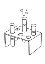 Science Class Test Tubes And Stand