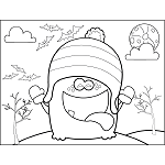 Monster with Stocking Cap