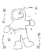 Spaceman Coloring Page