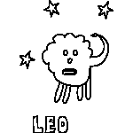 Primitive Leo Zodiac Coloring Page