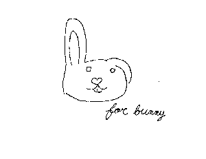 B is for Bunny Coloring Page