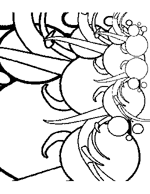 Abstract Crab Coloring Page