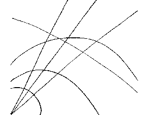 Abstract Curves and Lines Coloring Page