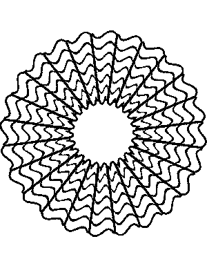 Abstract Flower Coloring Page