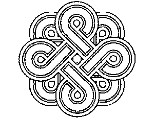Abstract Logo Coloring Page