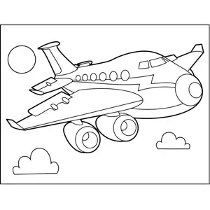 Jumbo Jet coloring page