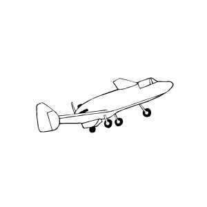 Plane With Strange Design coloring page