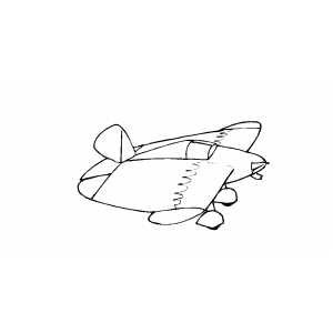 Stealth Plane coloring page