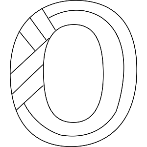 Lowercase O Coloring Page