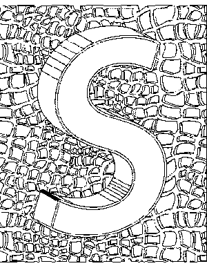 S Coloring Page