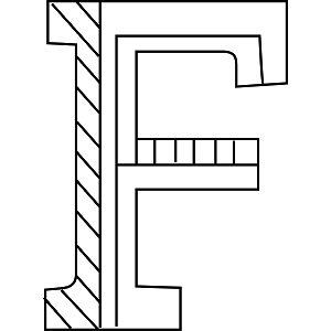 Uppercase F Coloring Page