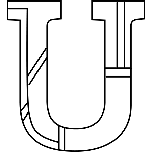 Uppercase U Coloring Page