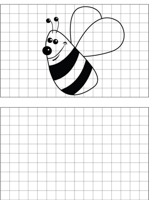 Bee Drawing coloring page