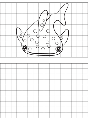Bottom Feeder Fish Drawing coloring page